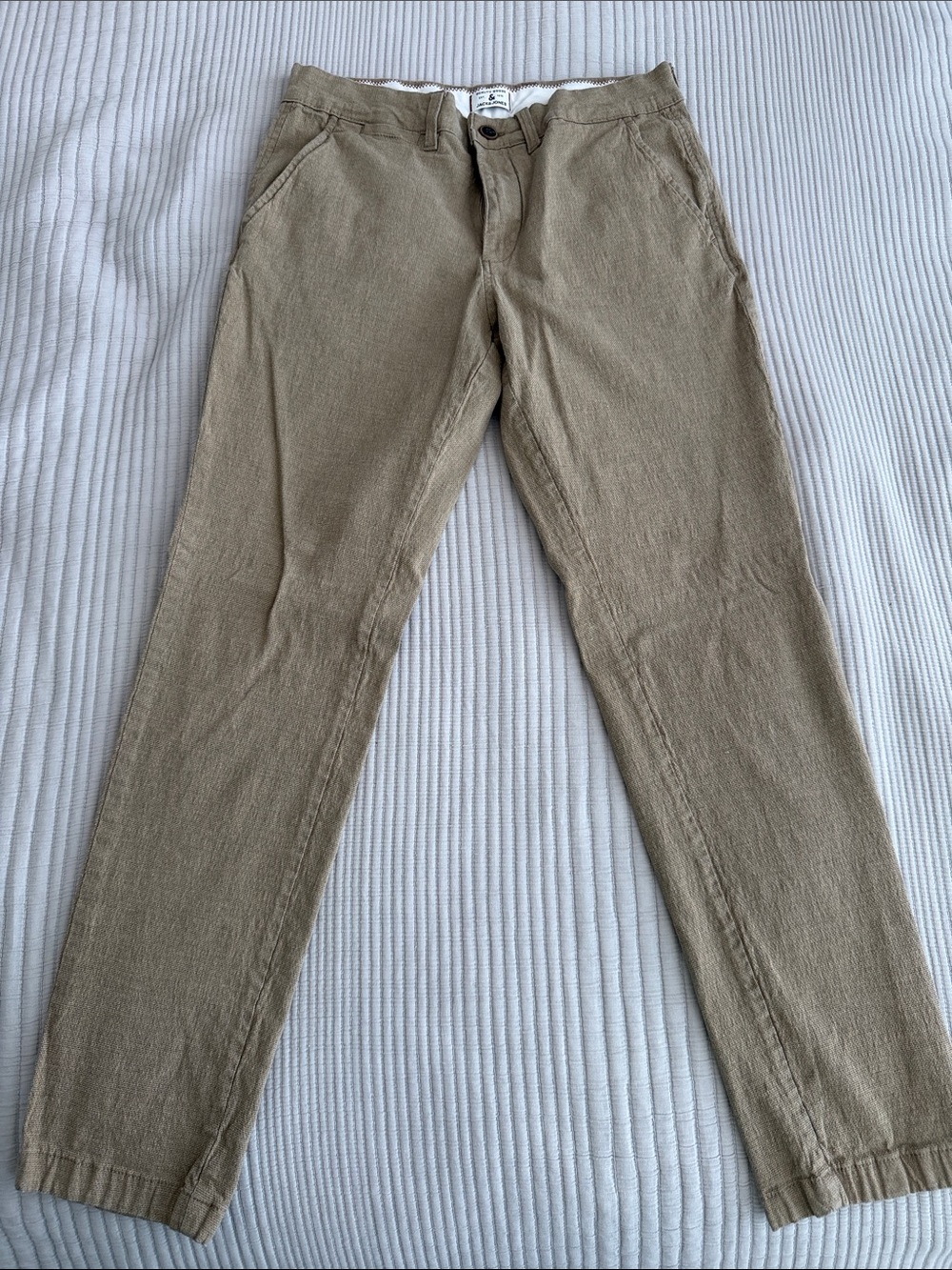Jack & Jones Marco Chino Pants Men’s 31x30 Light Brown Slim Fit